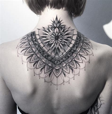 Tatouage Dos Femme Mandala Pin by Messy Hair & Bare Feet on Art | Lotus flower tattoo design, Tattoos,  Flower tattoo designs